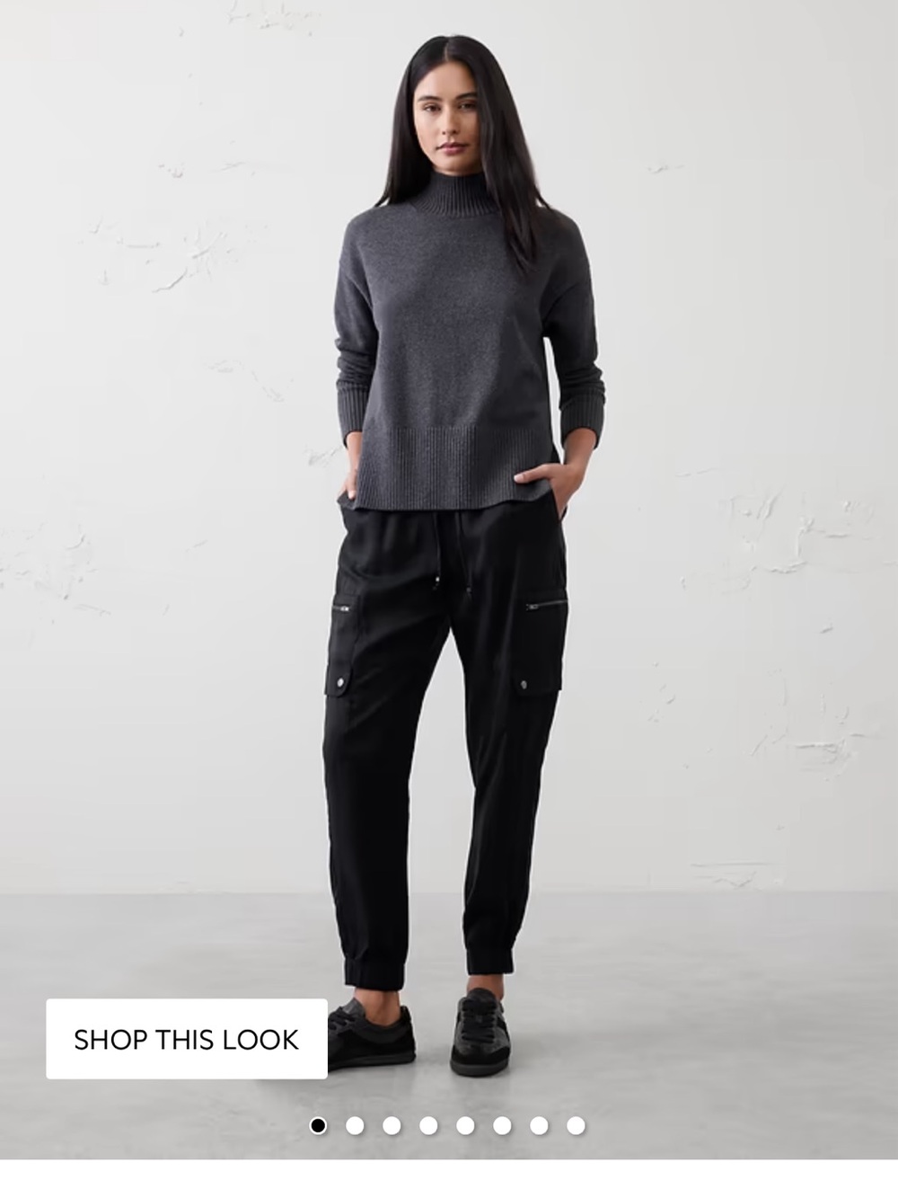 Banana Republic Utility Cargo Jogger Pants in Black